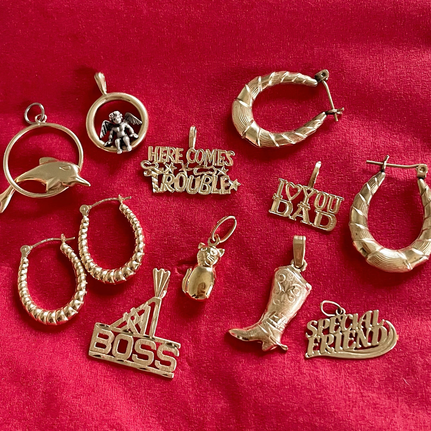 Textured Hoop Earrings