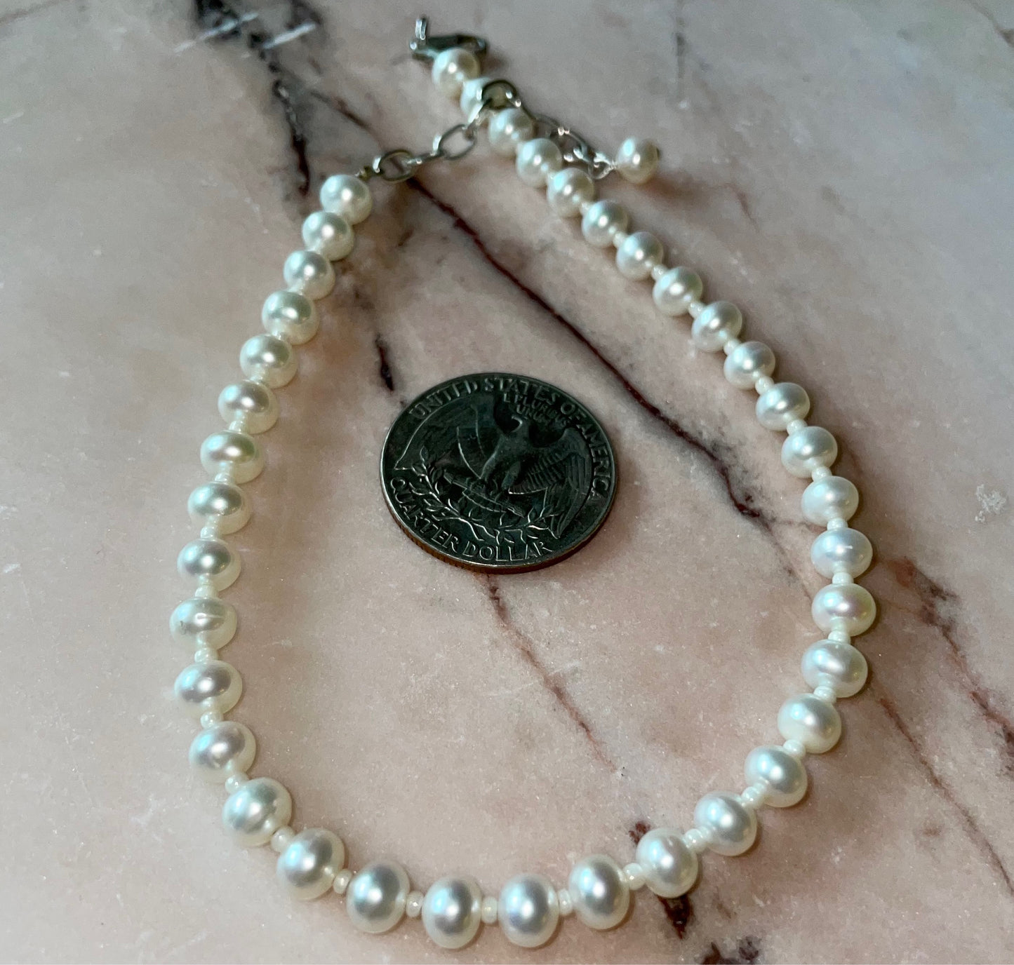 Vintage Freshwater Pearl Anklet