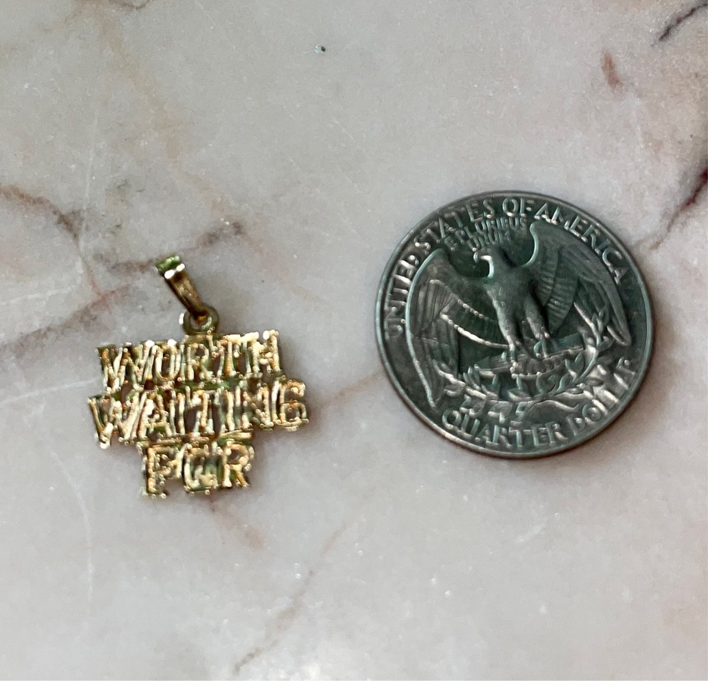 Vintage Worth Waiting For Charm