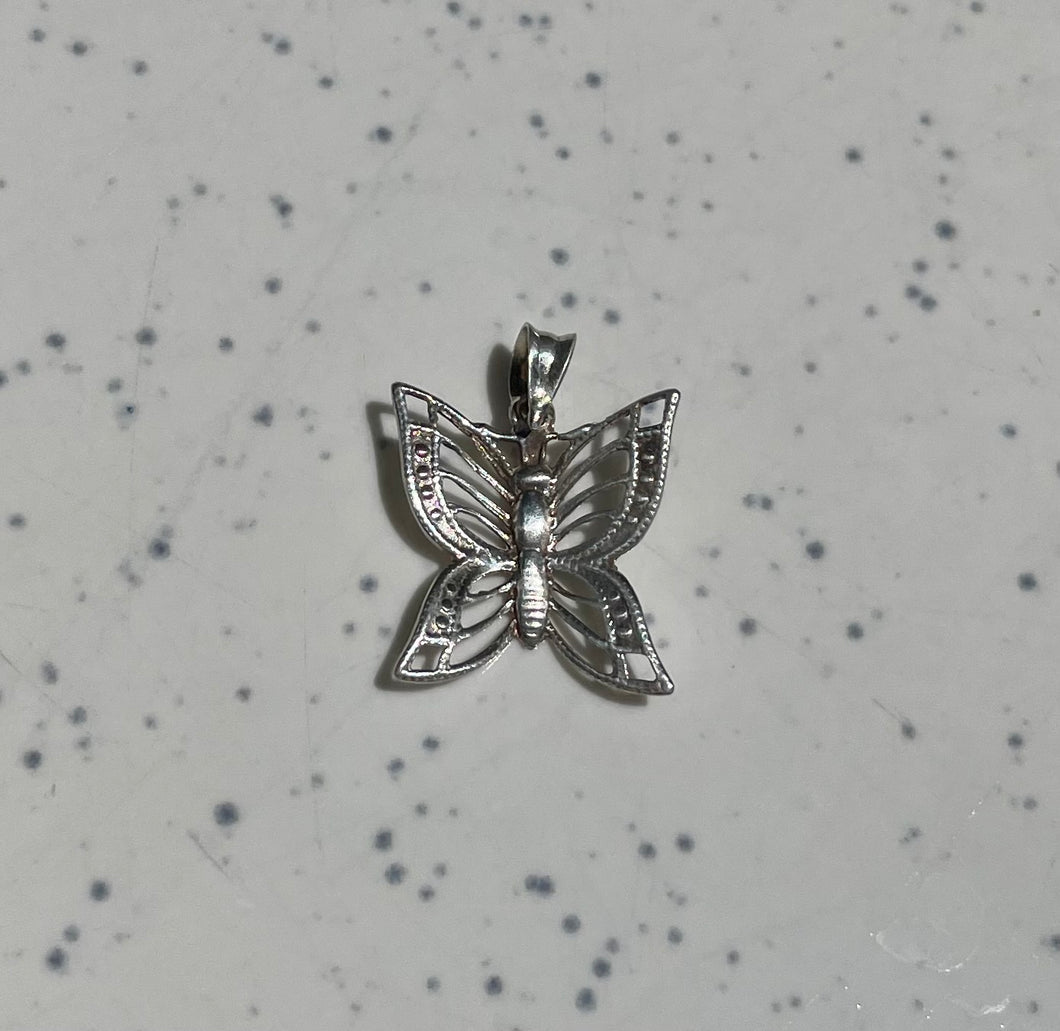 Vintage Silver Butterfly