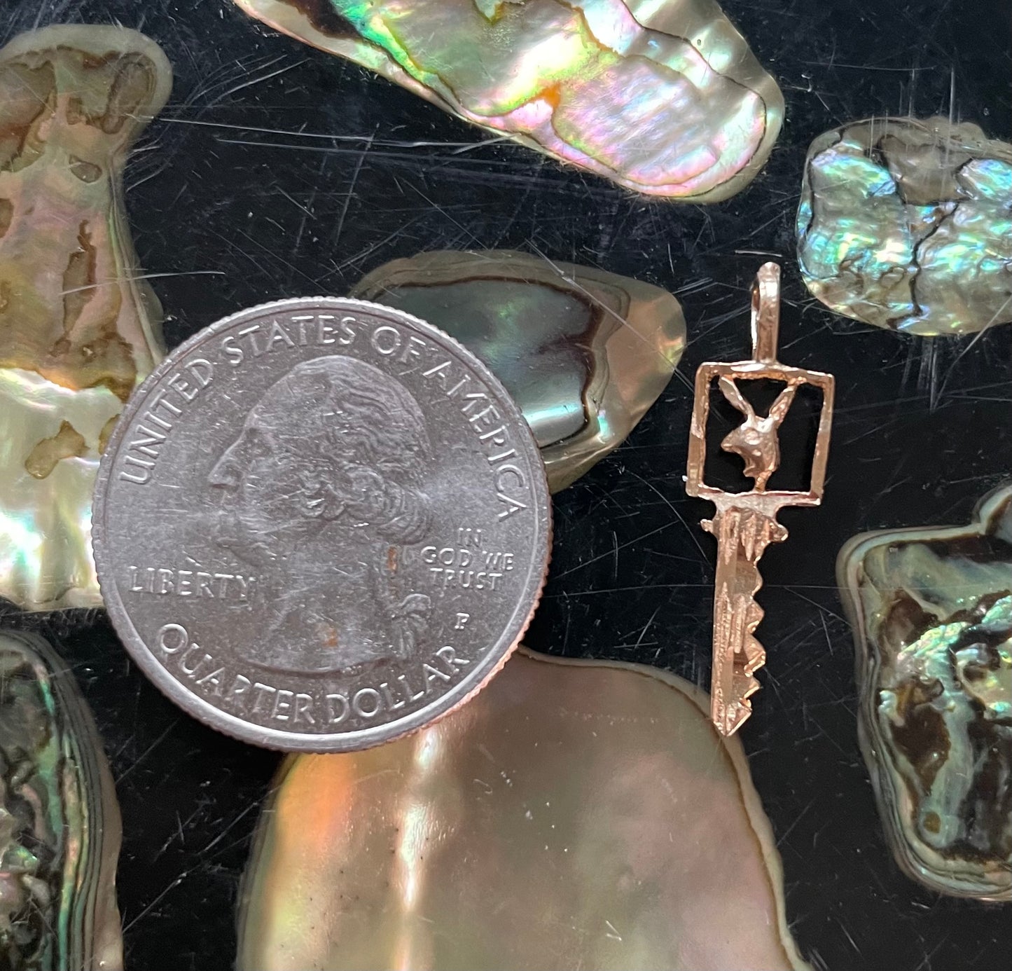 Vintage Playboy Bunny Key Charm