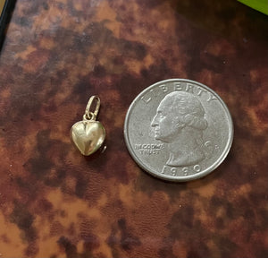 Tiny Puff Heart Charm