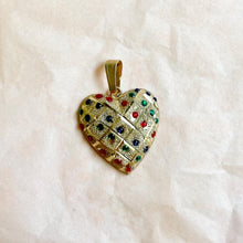 Load image into Gallery viewer, Quilted Heart Charm
